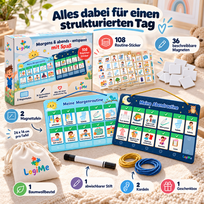 VAIREAS Routine Board – Morgen- & Abendroutine für Kinder