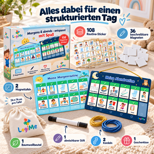 VAIREAS Routine Board – Morgen- & Abendroutine für Kinder