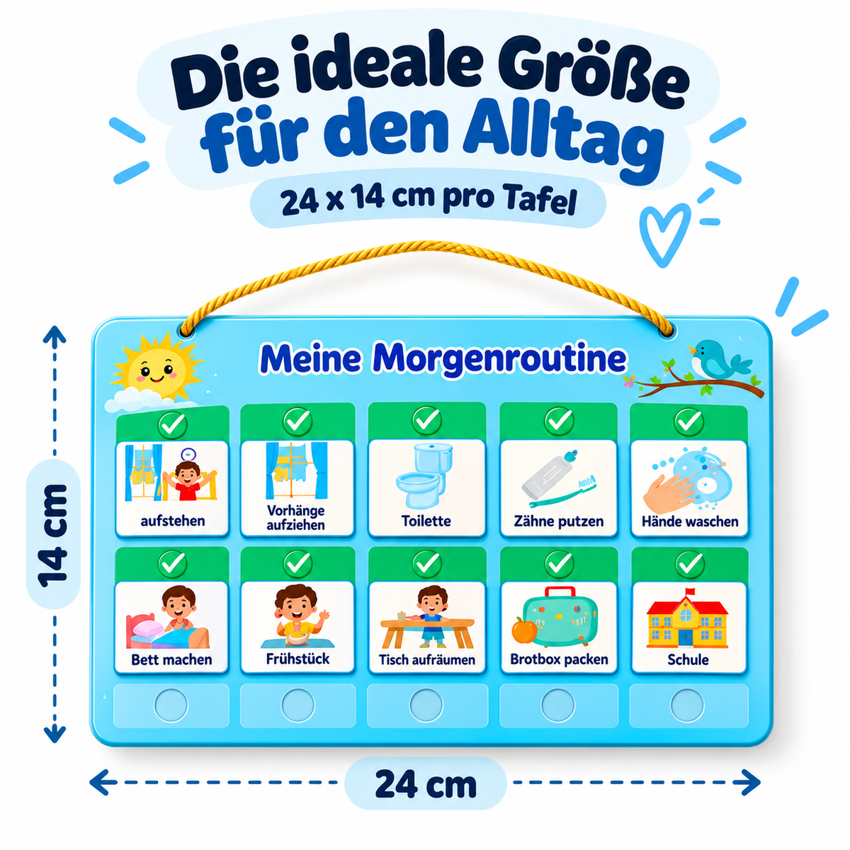 VAIREAS Routine Board – Morgen- & Abendroutine für Kinder